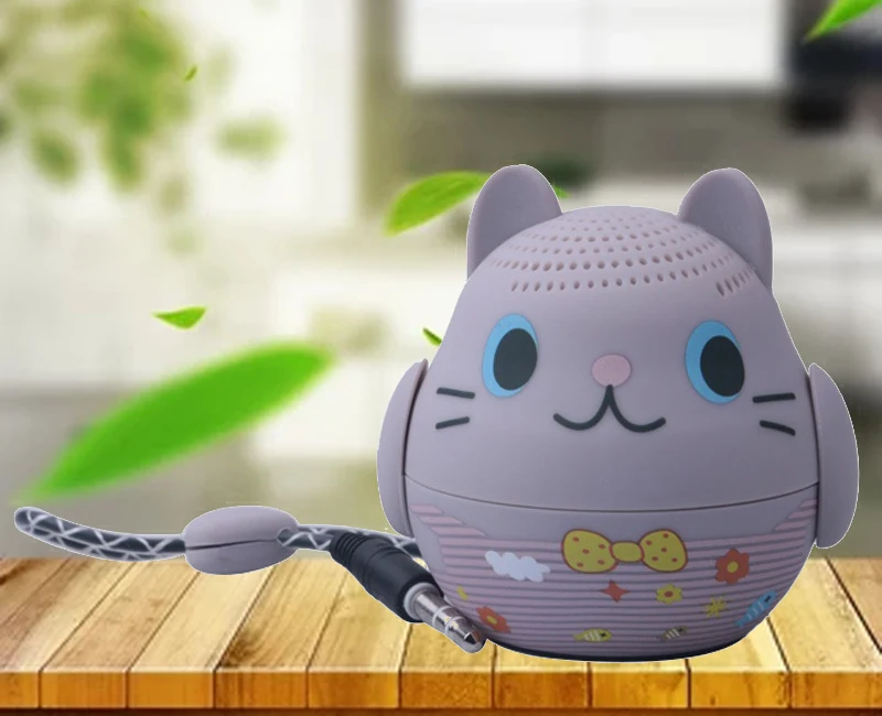 K02 Портативный беспроводной bluetooth динамик милое животное звуковая коробка мультфильм Многофункциональный USB синий зуб динамик