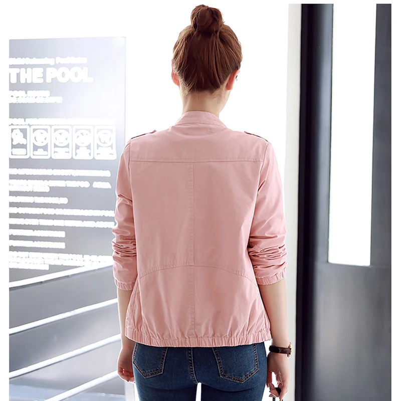 Новинка 2018 весенняя куртка с длинными рукавами женская осенняя и зимняя модная