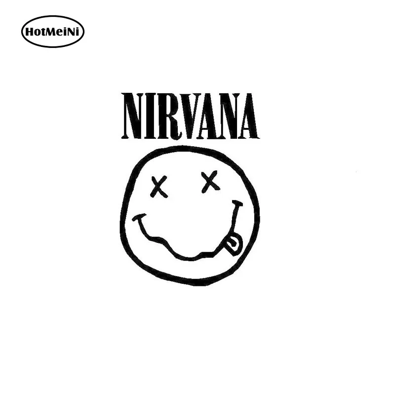 13X9 4 см NIRVANA забавные виниловые трафареты черный/серебристый автомобильный