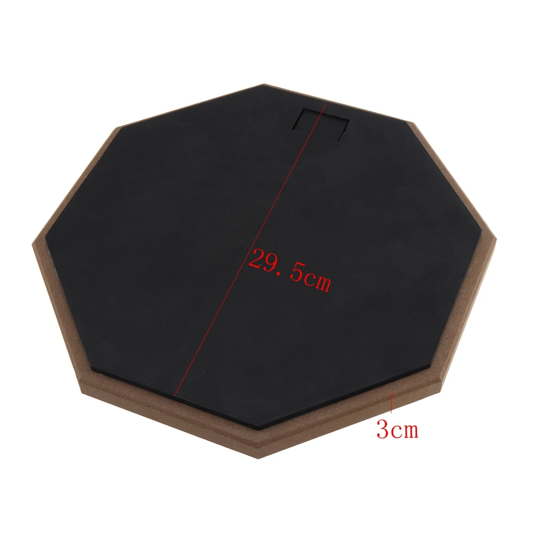 12 Inch Rubber Wooden Black Dumb Drum Practice Training Pad for Jazz Drums Exercise | Спорт и развлечения