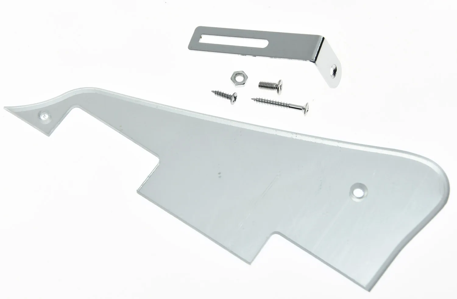 

KAISH Silver Mirror w/ Chrome Bracket LP Guitar Pickguard Scratch Plate