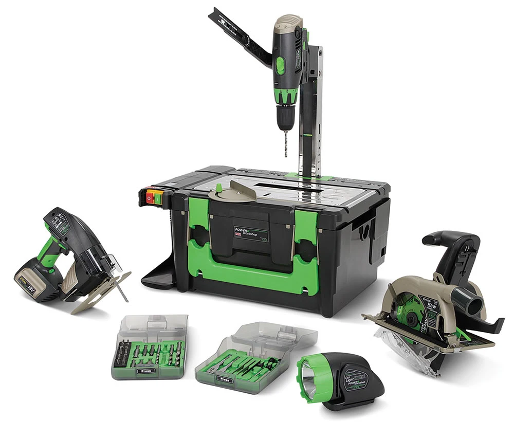 18 В 2.6Ah Li Ion Powered POWER8workshop Литий Аккумуляторная Мощность 8 Семинар Cordless Combo Kit|cordless combo
