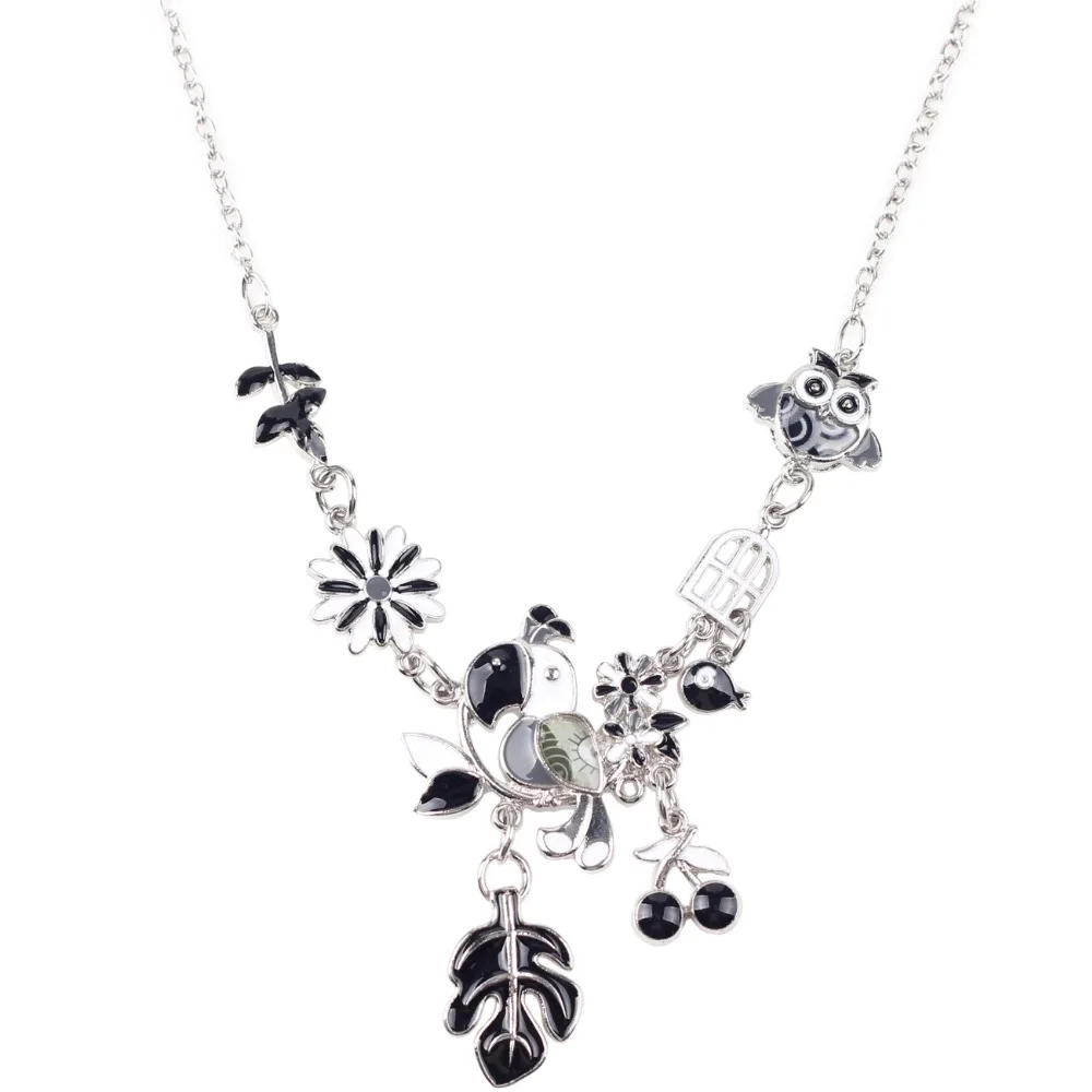 Женское колье с подвеской в виде птицы вишни|jewelry for women|women pendantnecklace women |