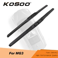 kosoo for mg3 fit j hook arm 2011 2012 2013 2014 2015 2016 2017 2018 auto natural rubber wiper blades clean the windshield