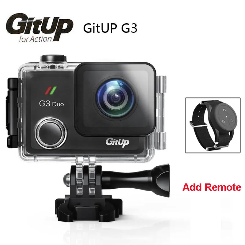 Add RC Gitup G3 Duo Git3 WiFi 2K 12MP 2160P спортивная экшн-камера " сенсорный экран GYRO 170 градусов на запястье дистанционное управление gps Slave камера - Цвет: Add RC