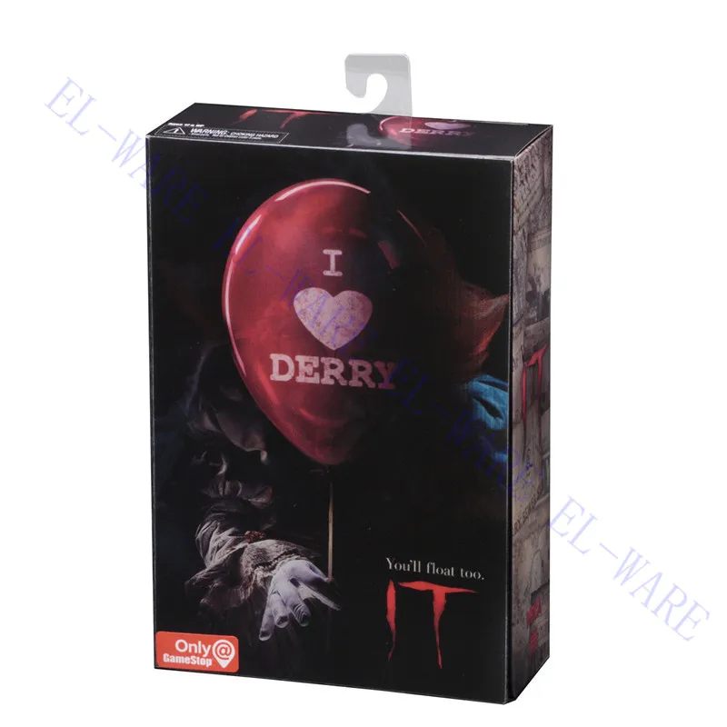 7 дюймов NECA 2017 IT Move &quotPennywise I сердце Дерри воздушный шар кровавый ПВХ фигурка