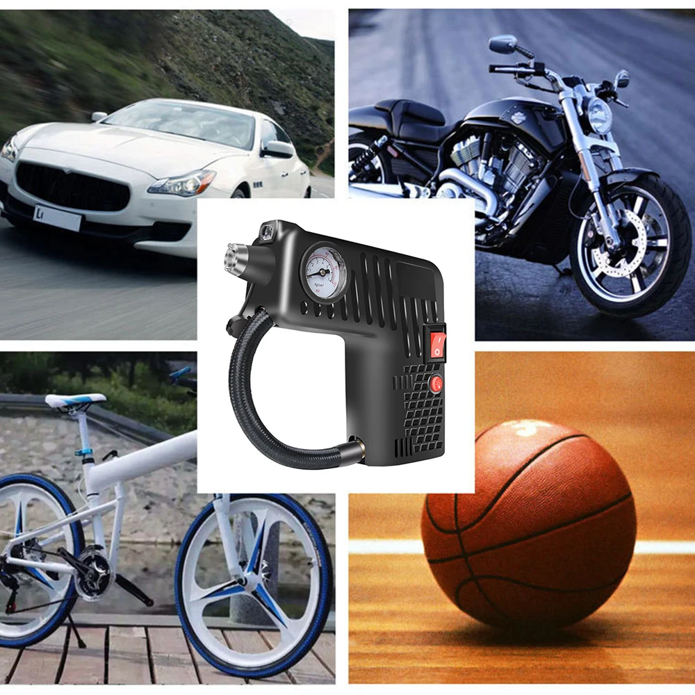 Насос для шин портативный Электрический воздушный компрессор 12 В 80 Вт|Воздушный