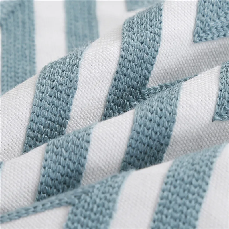 

45x45cm Blue Color High Quality Geometric Embroidery Sofa Cushion Cover Car Seat Office Home Decoration