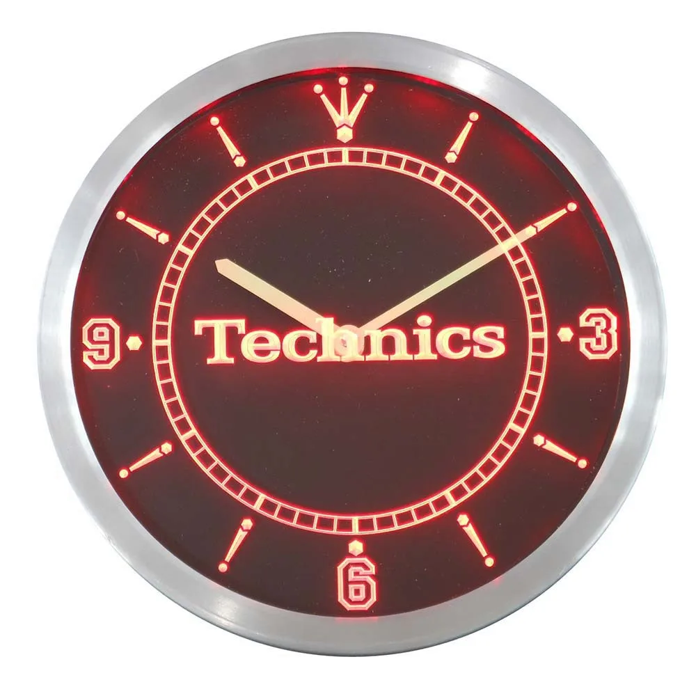 Nc0434 Technics поворотные столы DJ музыка неоновые световые вывески светодиодный ные