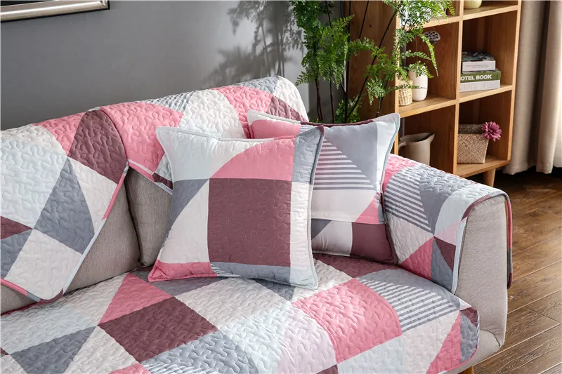LK400602 1 шт. Хлопковый чехол для дивана с геометрическим принтом Twill мягкий современный нескользящий чехол для дивана для гостиной - Цвет: LK400602