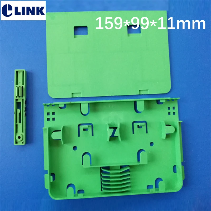 20pcs 6 Cores Fiber Optic Splice Cassette Tray high quality 6 port ftth Fiber Opitc Flexible Cable Plastic Splice Tray ELINK