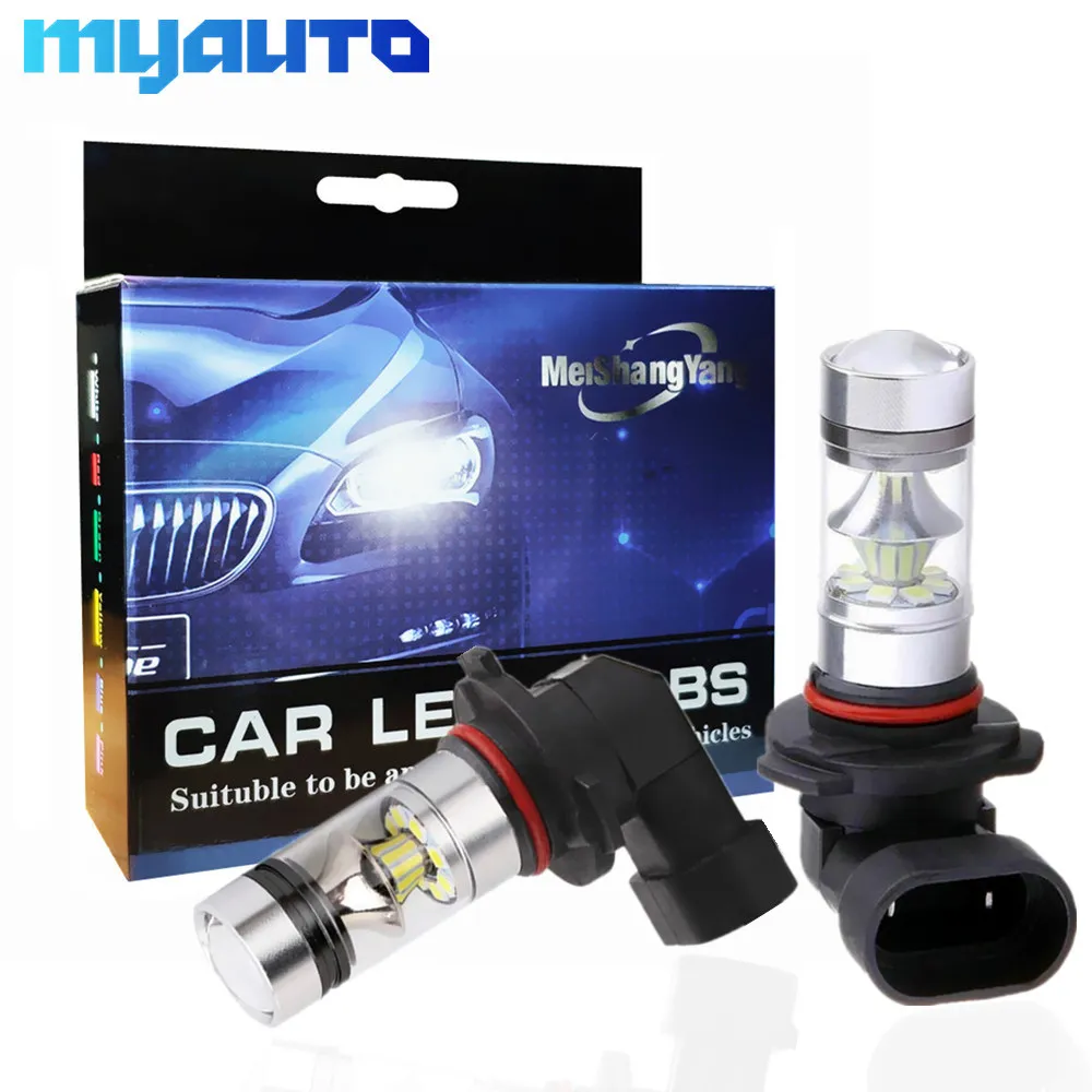 

2 шт. 9005 HB3 Светодиодные лампы 1100Lm 100 Вт новая технология Arc-Beam 3030 чип лампа для дневного бега светодиодные противотуманные фары 12В/24В Белый