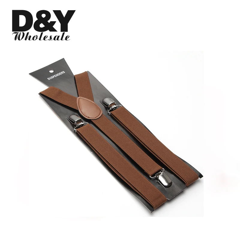 Качественные женские и мужские подтяжки 2 5 см &quotсветильник коричневый&quot