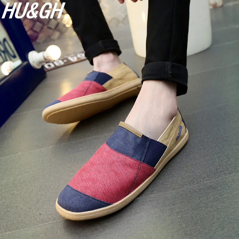 Туфли мужские парусиновые дышащие Повседневные Удобные Нескользящие Пекинская