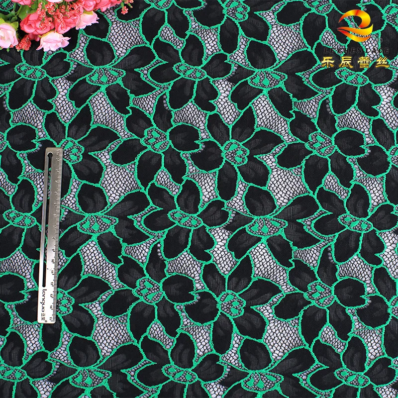 1 ярдов/серия 150 см Кружевной ткани эластичной шнурка топ кружевной 2017 пряжи