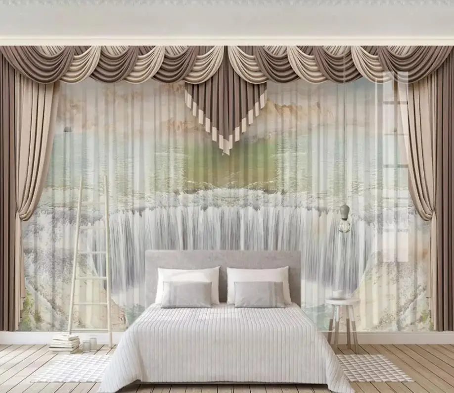 

Пользовательские 3D фоновые настенные фото обои детская комната водопад фрески спальня гостиная украшение Настенная бумага 3d