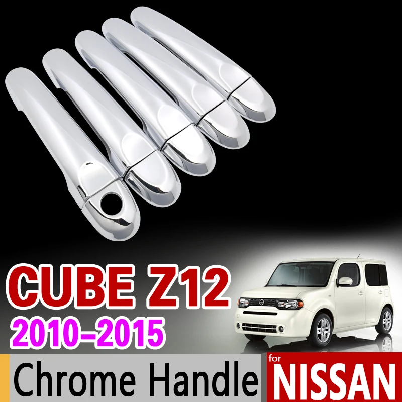 Хромированная накладка на дверную ручку для Nissan Cube z12 2010 2015 комплект отделки 5