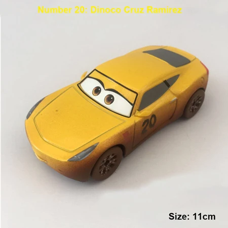 1 Disney Pixar Cars 3 Lightning McQueen Mater Huston Jackson Storm Ramirez 1:55 литые под давлением металлические детские игрушки для мальчиков модель автомобиля фигурки - Цвет: 1