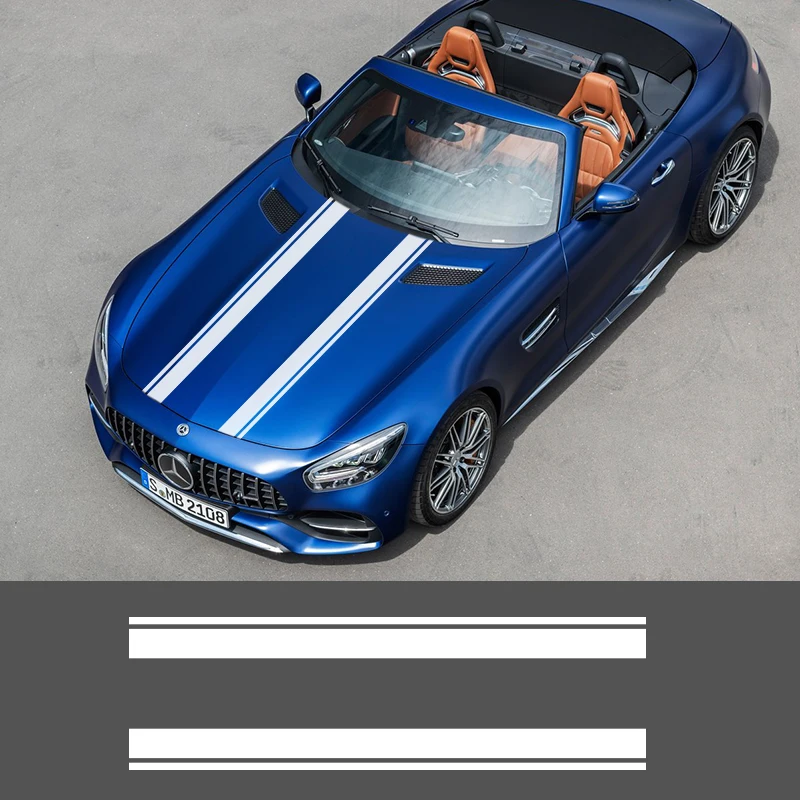 Автомобильные наклейки и в полоску для Mercedes Benz A C CLA CLA45 GLA45 Audi A3 A5 BMW Fiat Toyota MINI Cooper