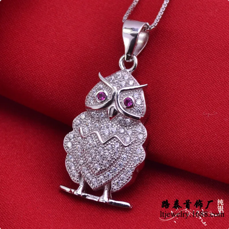 

LSP899Fashion jewelry 925 silver micro pave set women pendants,