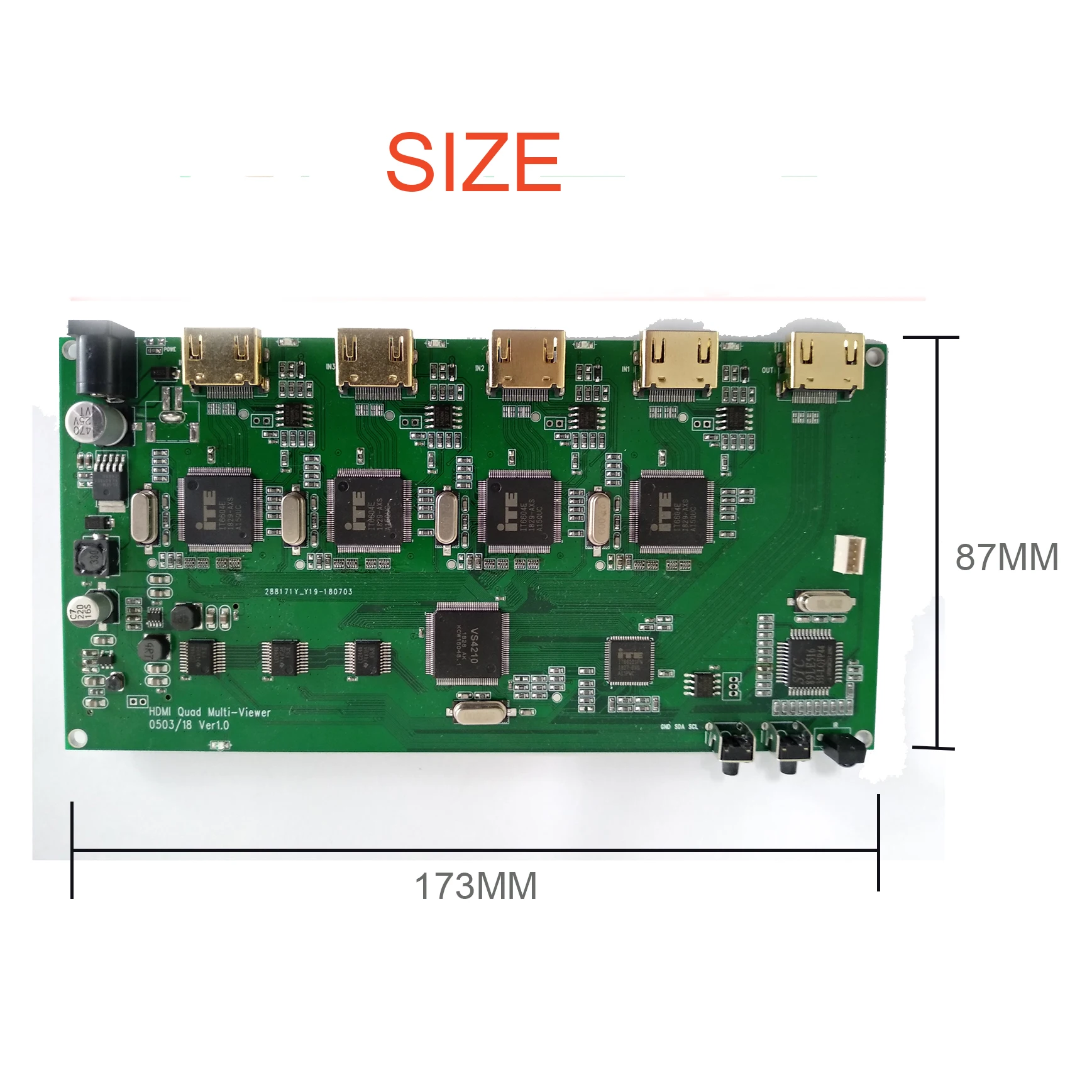 HD30 завод 4CH HDMI в 1CH видео несколько Сплит изображений конвертер 4 изображения
