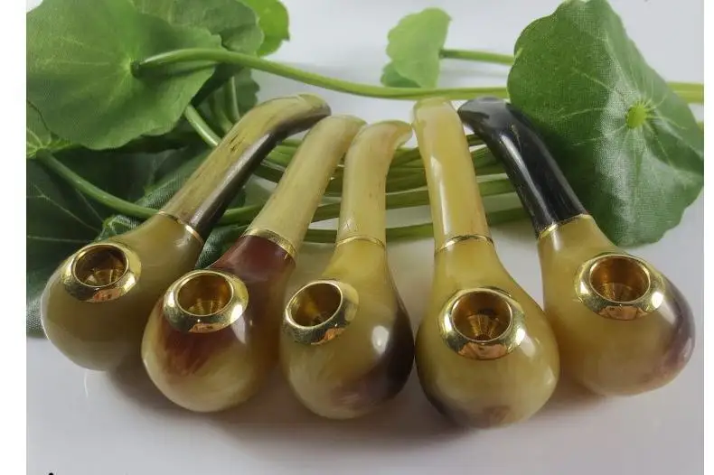 Новый курительный набор копия рога для крупного рогатого скота курительная