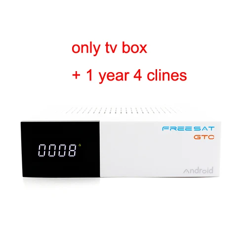 TV BOX with 4 lines GTMedia GTC Smart tv Box Android 6,0 DVB-S2/C/T2/isdb-tamlogic S905D 2 ГБ+ 16 Гб BT4.0 H.265 GTC декодер бразильский спутниковый приемник - Цвет: TV BOX with 4 lines