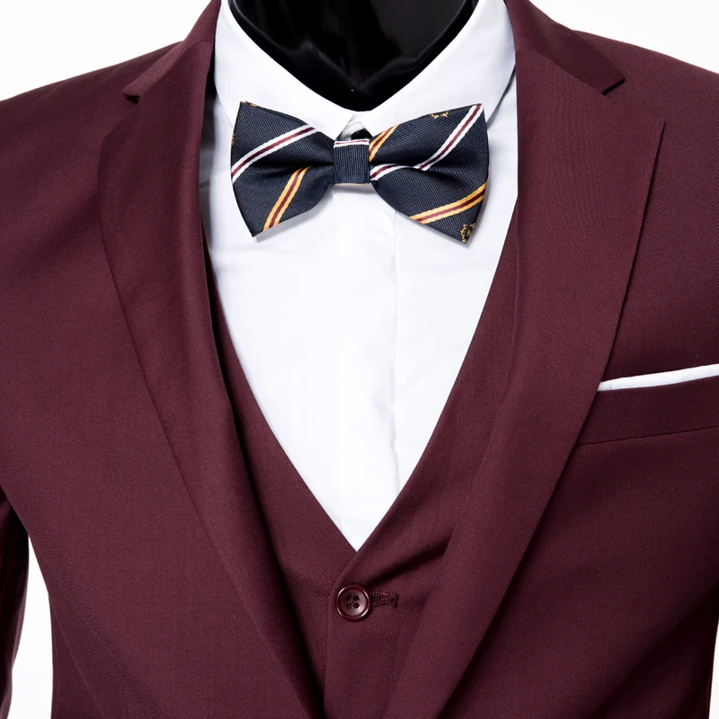 LEFT ROM (Jacket+Pants+Vest) Men Suit Brand business Blazers Jacket Formal Dress Set Male Wedding Groom Tuxedos three-piece | Мужская