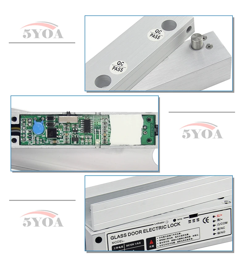 Электрический замок болт для защиты дверей от падения электронный с полной рамой