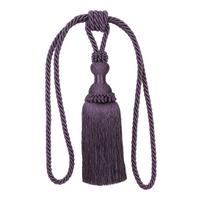 Purple Qgvish 2 шт. штора ручной работы подвесной ремень веревки кисти подхваты пряжки для занавесок застежка Ремни Аксессуары для штор Декор - Цвет: Purple