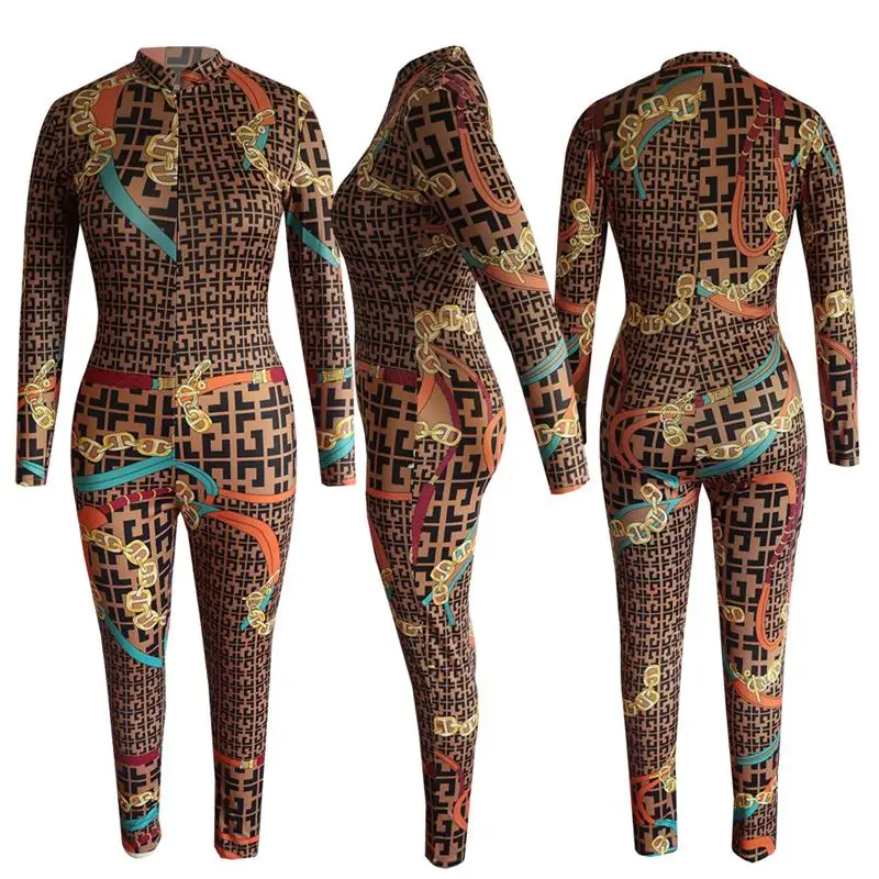 2020 новые модные Сексуальные Обтягивающие Комбинезоны с воротником стойкой на