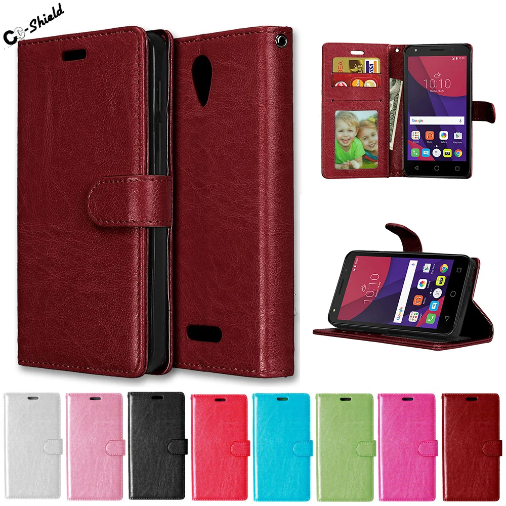 Флип кейс для Alcatel One Touch POP 4 5 0 &quot5051 5051D OT кожаный чехол POP4 5051X 5051M 5051M|Бамперы| |