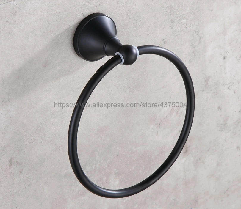 

Black Oil Rubbed Brass ring wall mount towel ring bathroom accessories bath towel holder bathroom hardware Nba856