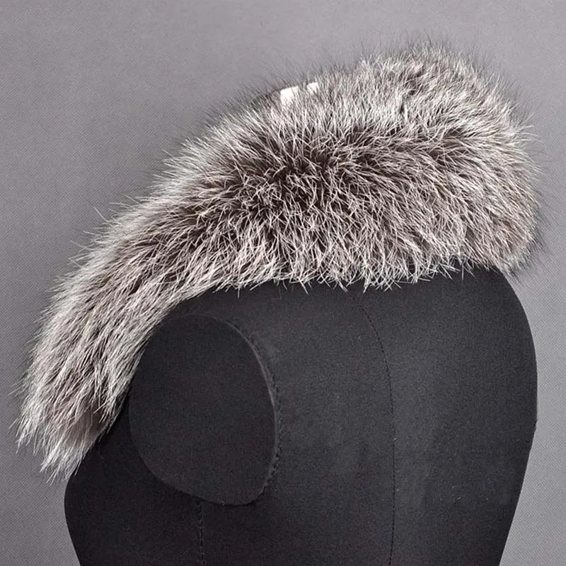 100% натуральный высококачественный Воротник Из Меха чернобурки большой воротник