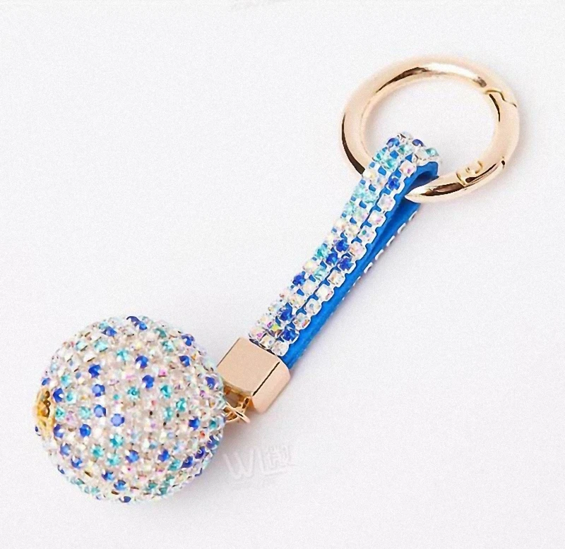 Strass горный хрусталь высокое качество кожаный ремешок хрустальный шар