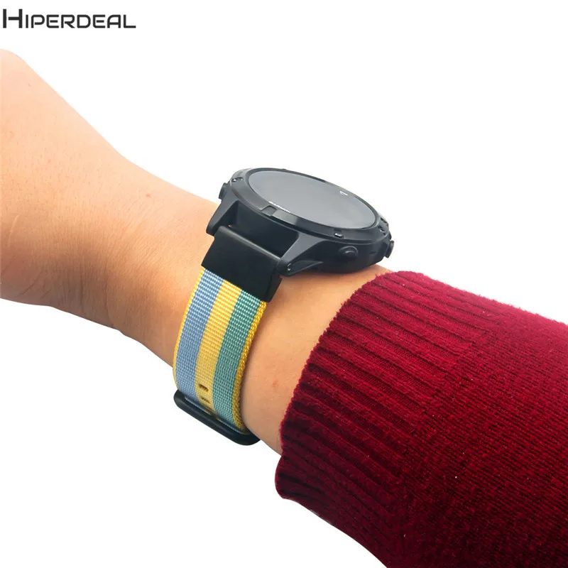 Аксессуар HIPERDEAL быстросъемный нейлоновый ремешок для Garmin Fenix 5 forerunner935 тканый approved