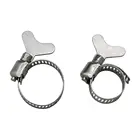 Регулируемые зажимы для труб из нержавеющей стали, фиксированные зажимы для садового орошения, крепежные пряжки для труб, 3 шт., 16-20 мм