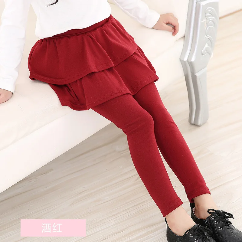 

Baby Girl Pants Kids Leggings 2019 Girls Trousers Skirt-pants Cake Skirts Children Clothes 3 4 5 6 7 8 9 10 Years Girls Leggings
