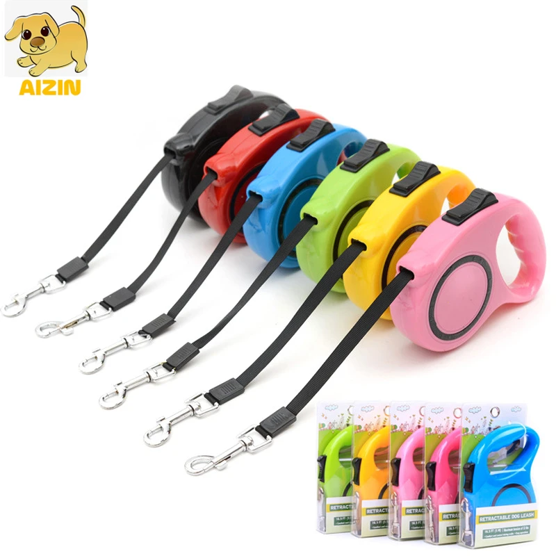 

Retractable Dog Leashes Automatic Extending Flexible Puppy Cat Strong Nylon Rope Collar Leash 3M/5M For Small Dogs Pet Supplier