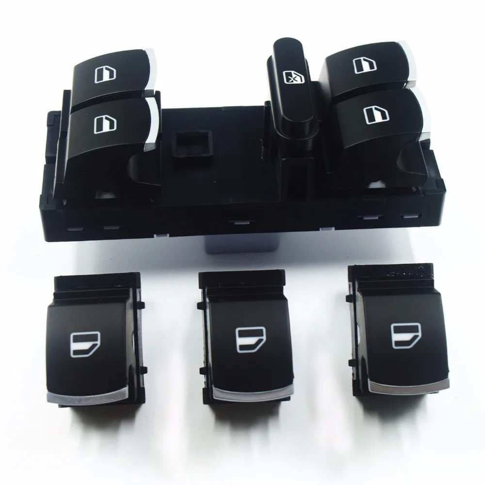 Электрический однооконный переключатель управления для VW Jetta 6 Golf GTI 5 Touran Tiguan Caddy