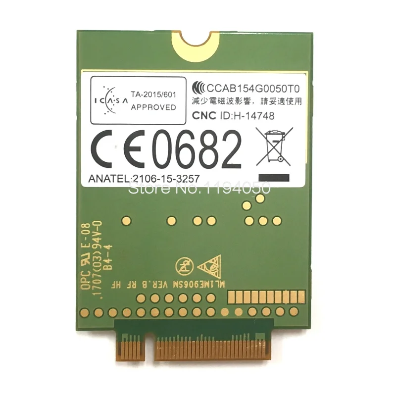 Разблокированный HUAWEI ME906S-158 4G LTE / HPSA + мобильный широкополосный WWAN модуль B1 B2 B3 B5 |