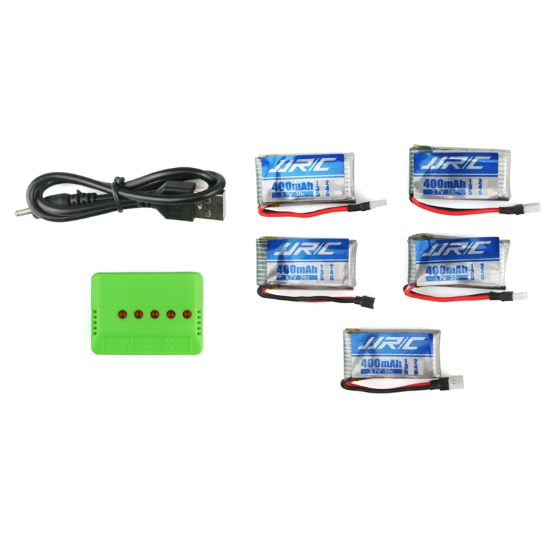 6 шт. JJRC H31 3 7 V 400mAh 30C LiPo батарея с x6 зарядное устройство для RC Квадрокоптер запасные