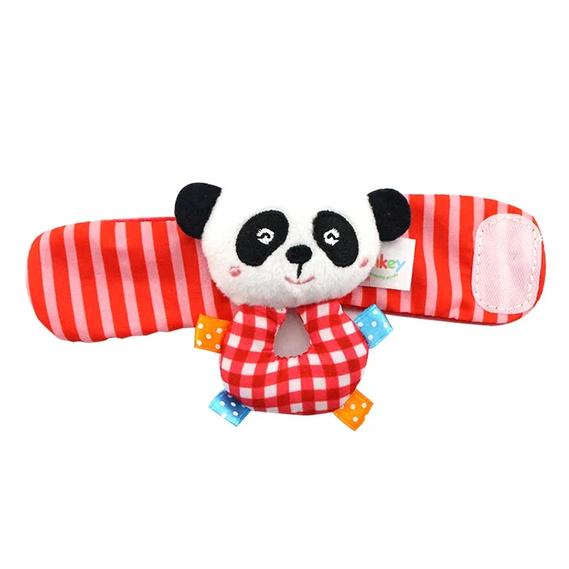 1 пара Детские плюшевые игрушки Мультяшные животные колокольчик на запястье