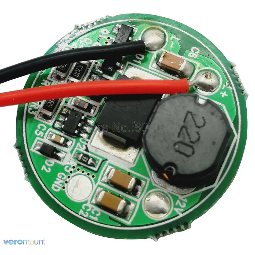 Фотовспышка для Cree XHP50 Led лампа трансформатор вход постоянного тока 6 В 12 ~ 24 4 5 А 1