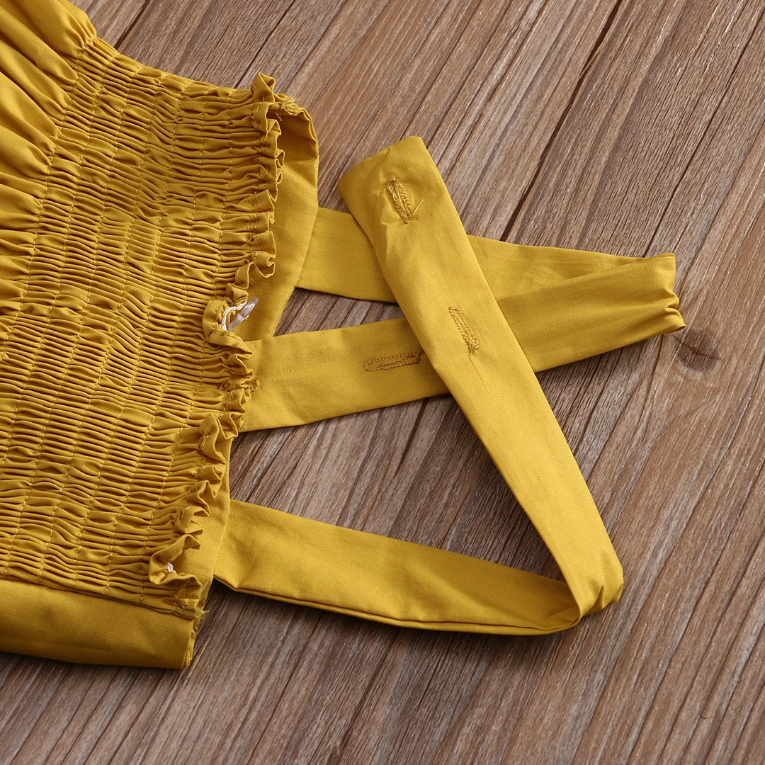 Сарафан без рукавов для новорожденных девочек Одежда младенцев праздничное