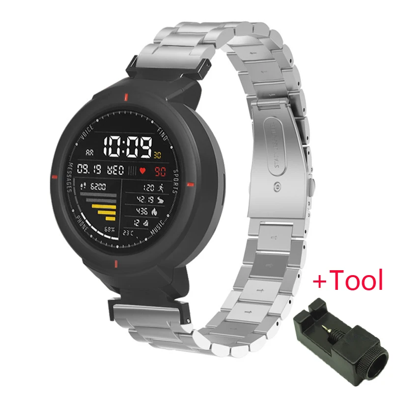 Ремешок для часов Xiaomi Huami Amazfit Verge металлический браслет из нержавеющей стали