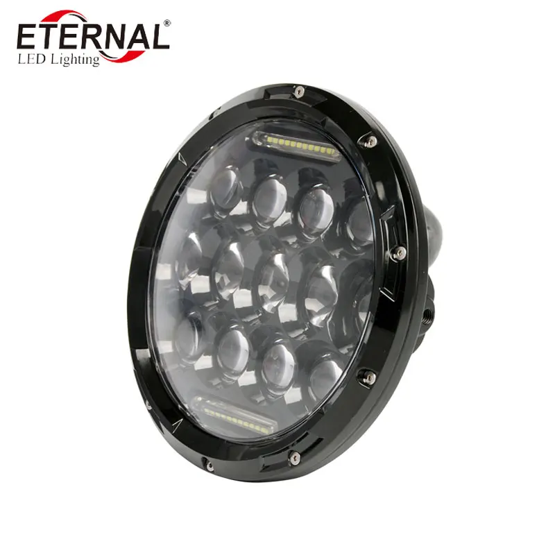 7 дюймовая светодиодная фара для мотоцикла Wrangler Rubicon 75 Вт Harley Dyna DUCATI Monster KAWASAKI|led