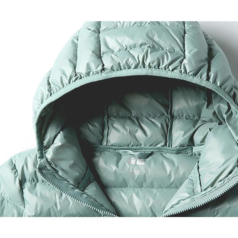 Зимние женские пуховики больших размеров 3XL Короткие ультра легкие пуховые