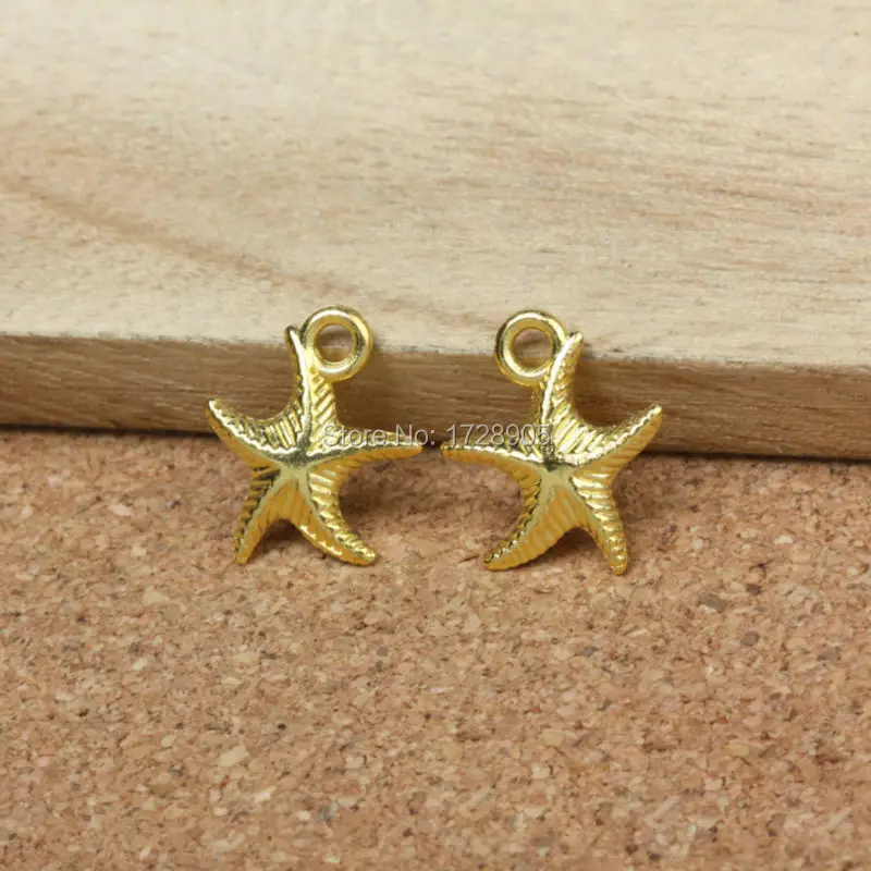 Очаровательные золотые мини очаровательные маленькие подвески 30 шт. 16 мм