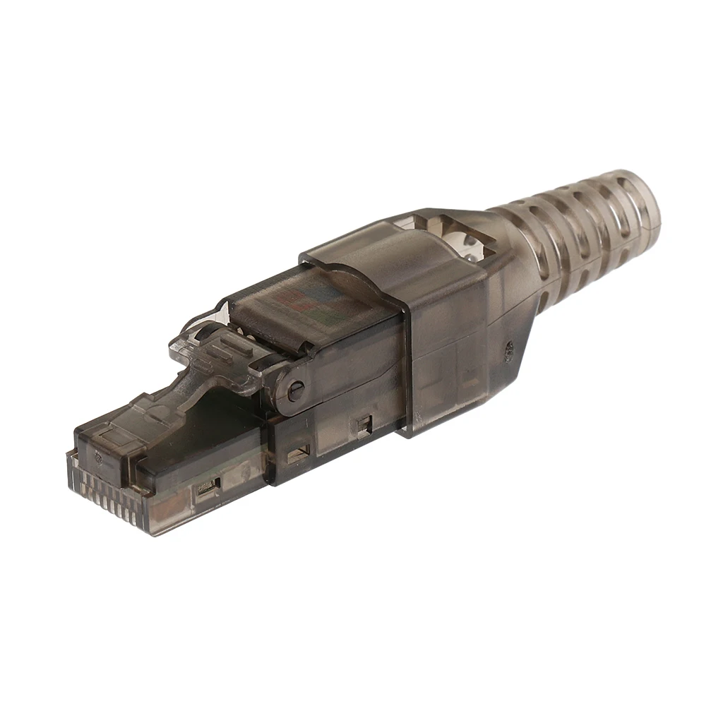 CAT6A RJ45 полевая сборочная вилка сетевой разъем Модульные вилки Разъемы Ethernet поддерживает питание через Ethernet
